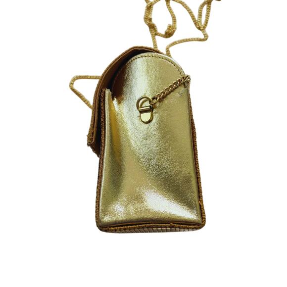 Vintage Whiting & Davis Mesh Evening Shoulder Bag Gold - Picture 9 of 14